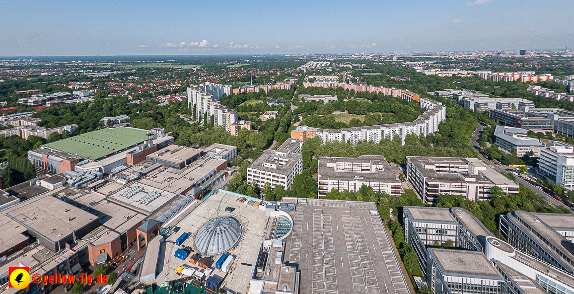 07.06.2023 - Neuperlachs neue Mitte mit PEP, Perlach Plaza, Share, Allianzversicherung und Wohnring